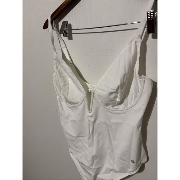 Brand New Popilush Women’s Large White Sleeveless One Piece Body Suit - Picture 3 of 6